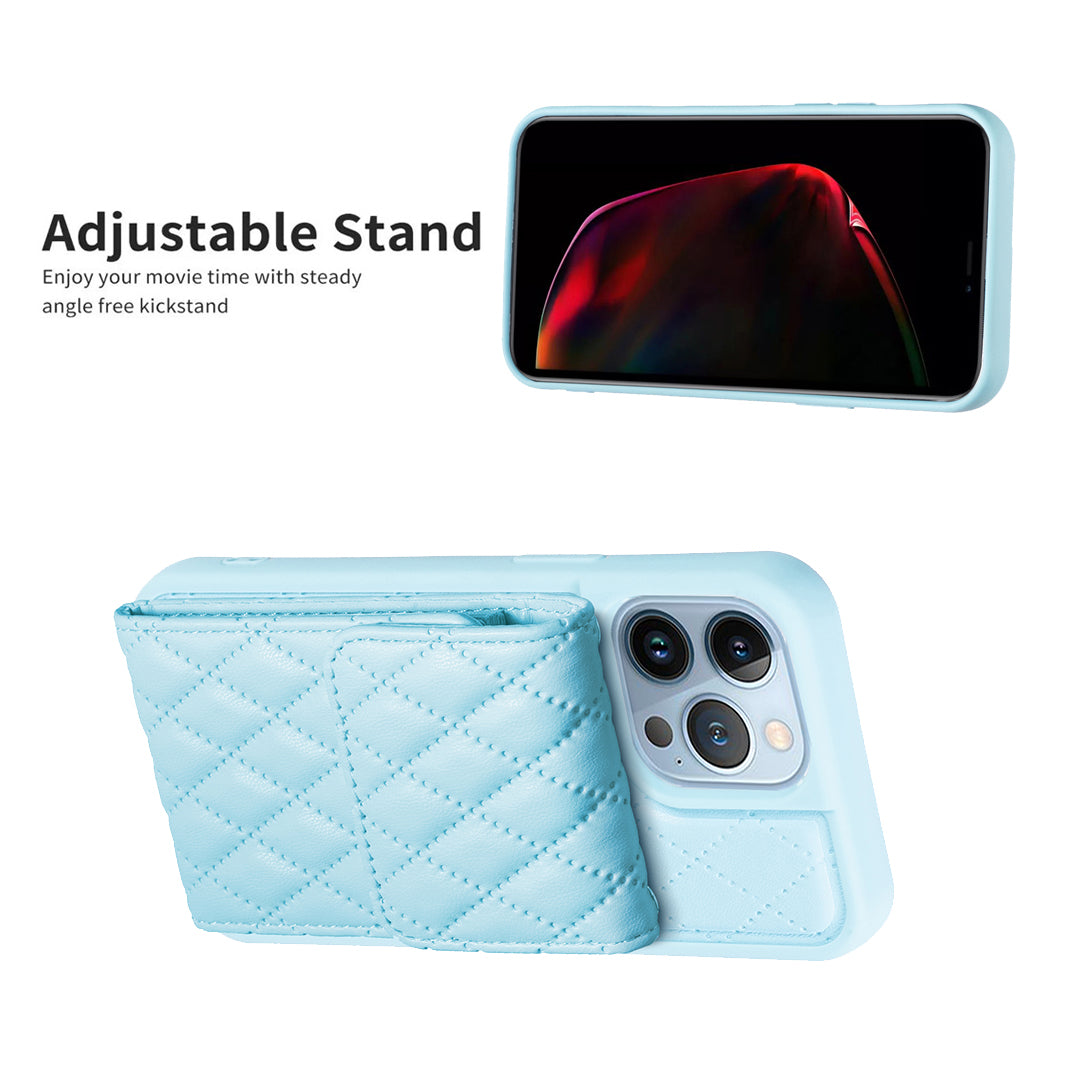 BF22-Style pro iPhone 13 Pro Kickstand Kryt na telefon PU kůží potažený TPU sloty pro karty Pouzdro na telefon BF22-Style pro iPhone 13 Pro Kickstand Kryt na telefon PU kůží potažený TPU sloty pro karty Pouzdro na telefon